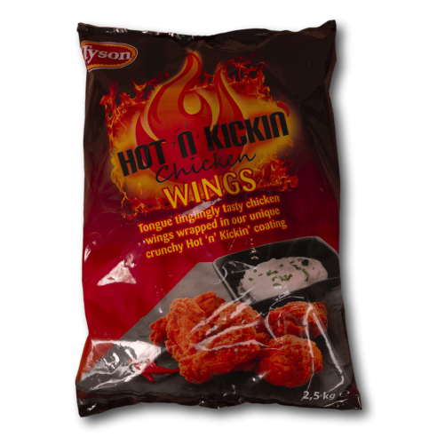 CHICKEN WINGS HOT & SPICY - 2.5KG x2