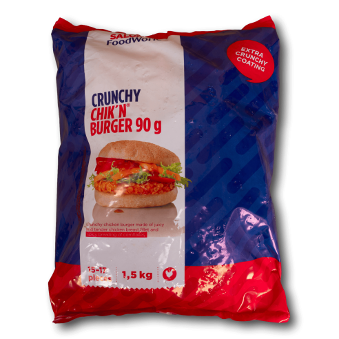 CHICKEN BURGER / CRUNCHY CHIK'N BURGER - 1KG x4